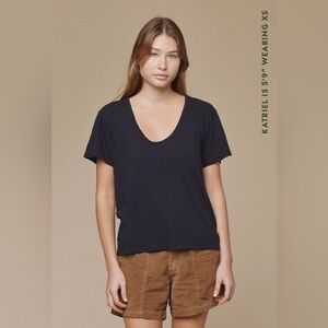 Jungmaven Zuma Scoop Neck Tee-Agave Green, Size xs